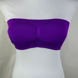 Express Intimates Purple Tube Bandeau Padded Bra Women's‎ S/M
